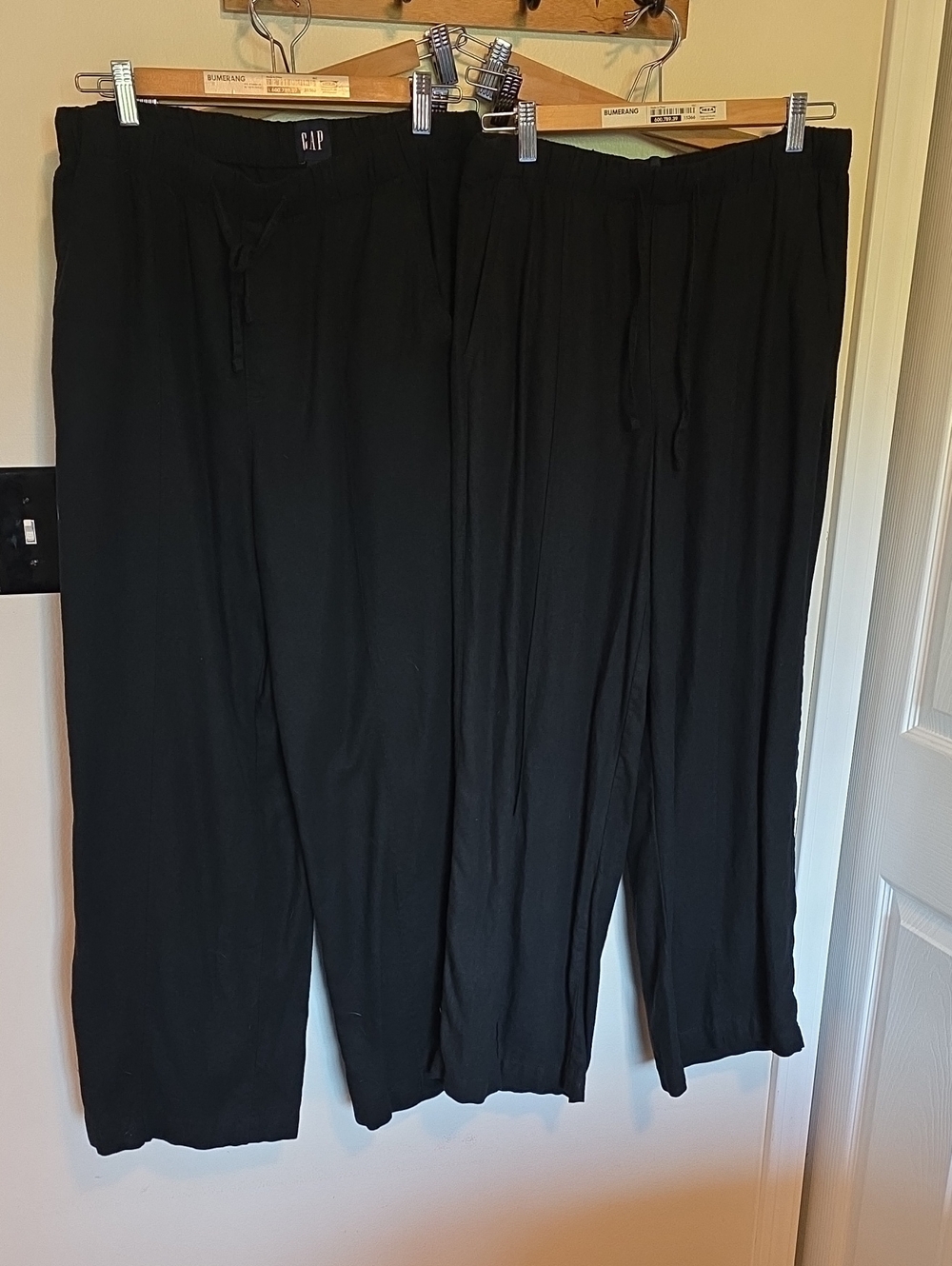 Gap Womens Sz Med 2 Pair Linen Wide Leg